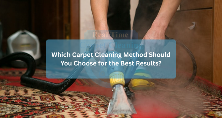 technician is cleaning carpet with the best method